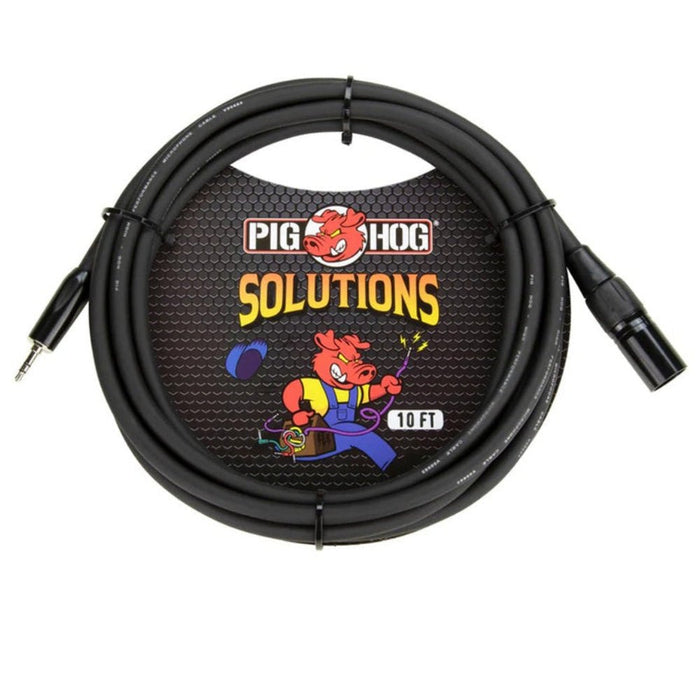 Pig Hog PX - M35XM10 3.5mm TRS to Male XLR cable, 10ft (PX-M35XM10) - Gsus4