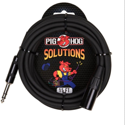 Pig Hog PX - TMXM15 15ft TRS(M) - XLR(M) Balanced Cable (PX-TMXM15) - Gsus4