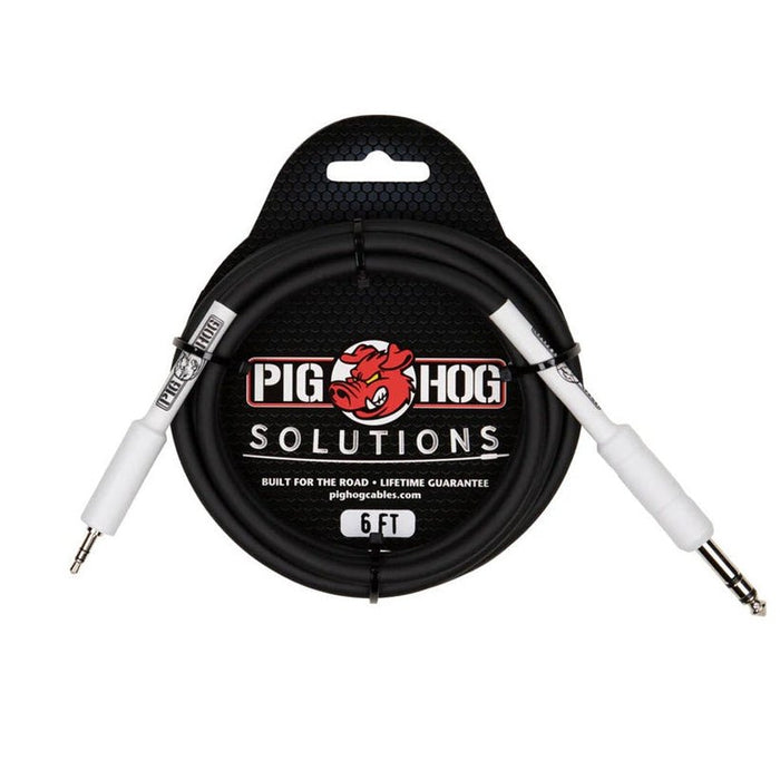 Pig Hog PX48J6 1/4″ TRS to 1/8″ mini, 6ft Cable (PX48J6) - Gsus4