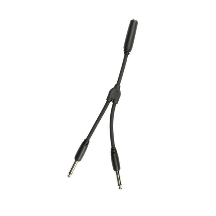 Pig Hog PY - M214F 6″ Y Cable, Mono 1/4″(F) - Dual Mono 1/4″(M) (PY-M214F) - Gsus4