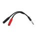 Pig Hog PY - S214F 6″ Y Cable, Stereo 1/4″(M) - Dual Mono 1/4″(F) (PY-S214F) - Gsus4