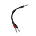 Pig Hog PY - S214M 6″ Y Cable, Stereo 1/4″(M) - Dual Mono 1/4″(M) (PY-S214M) - Gsus4