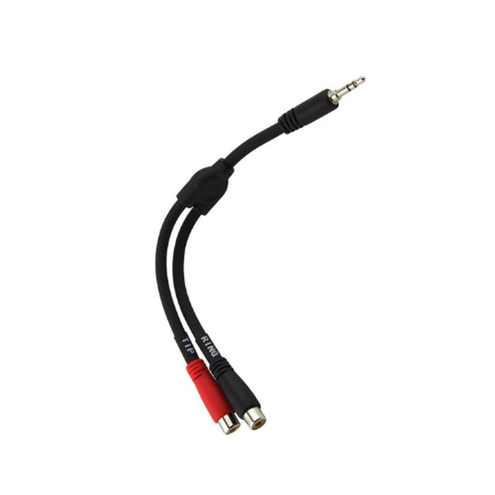 Pig Hog PY - S352R 6″ Y Cable, Stereo 3.5MM(M) - Dual RCA(F) (PY-S352R) - Gsus4