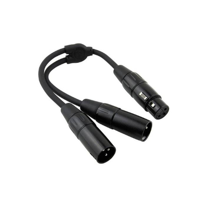 Pig Hog PY - XF2XM 6″ Y Cable, XLR(F) - Dual XLR(M) (PY-XF2XM) - Gsus4