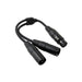 Pig Hog PY - XF2XM 6″ Y Cable, XLR(F) - Dual XLR(M) (PY-XF2XM) - Gsus4
