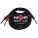 Pig Hog PYIC03 3ft TRS(M) - Dual 1/4″ Insert Cable (PYIC03) - Gsus4