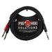 Pig Hog PYIC06 6ft TRS(M) - Dual 1/4″ Insert Cable (PYIC06) - Gsus4