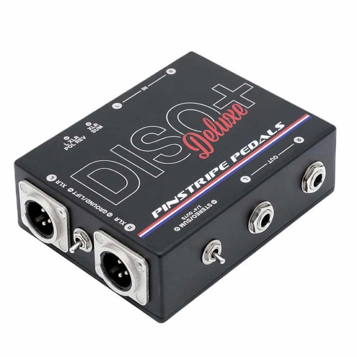 Pinstripe Pedals DISO Plus Deluxe LTD Edition - Dual Line Isolator w/ XLR Summing Switch & Polarity Reverse (Pin-DISO-XLR-POL-BLK) - Gsus4