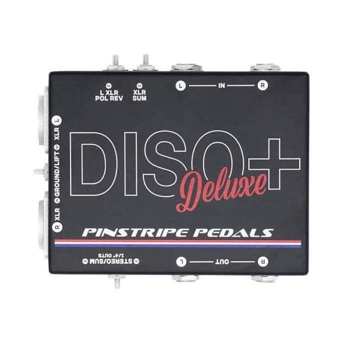 Pinstripe Pedals DISO Plus Deluxe LTD Edition - Dual Line Isolator w/ XLR Summing Switch & Polarity Reverse (Pin-DISO-XLR-POL-BLK) - Gsus4