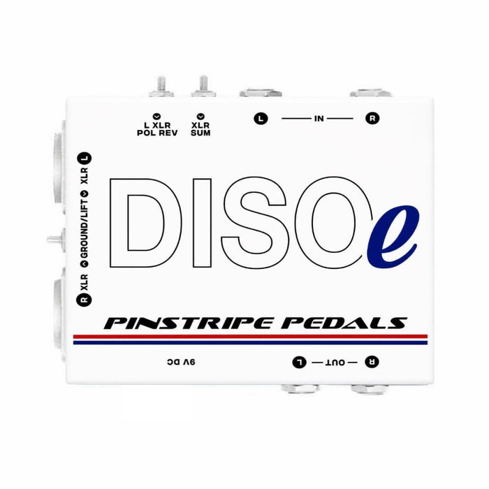 Pinstripe Pedals DISOe Buffered Dual Line Isolator w/ XLR Summing Switch & Polarity Reverse (Pinstripe-DISO-e) - Gsus4