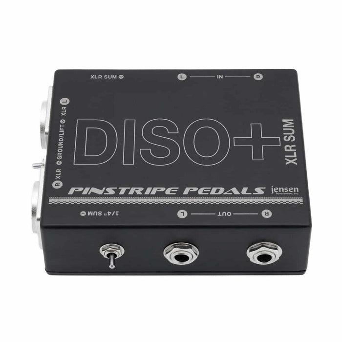 Pinstripe Pedals | LIMITED EDITION | Space Glory | DISO Plus | w/ XLR Sum + Polarity Mod | Dual / Stereo Summing Isolator DI | w/ Jensen Transformer (Pin - DISO - XLR - POL - BLK) - Gsus4