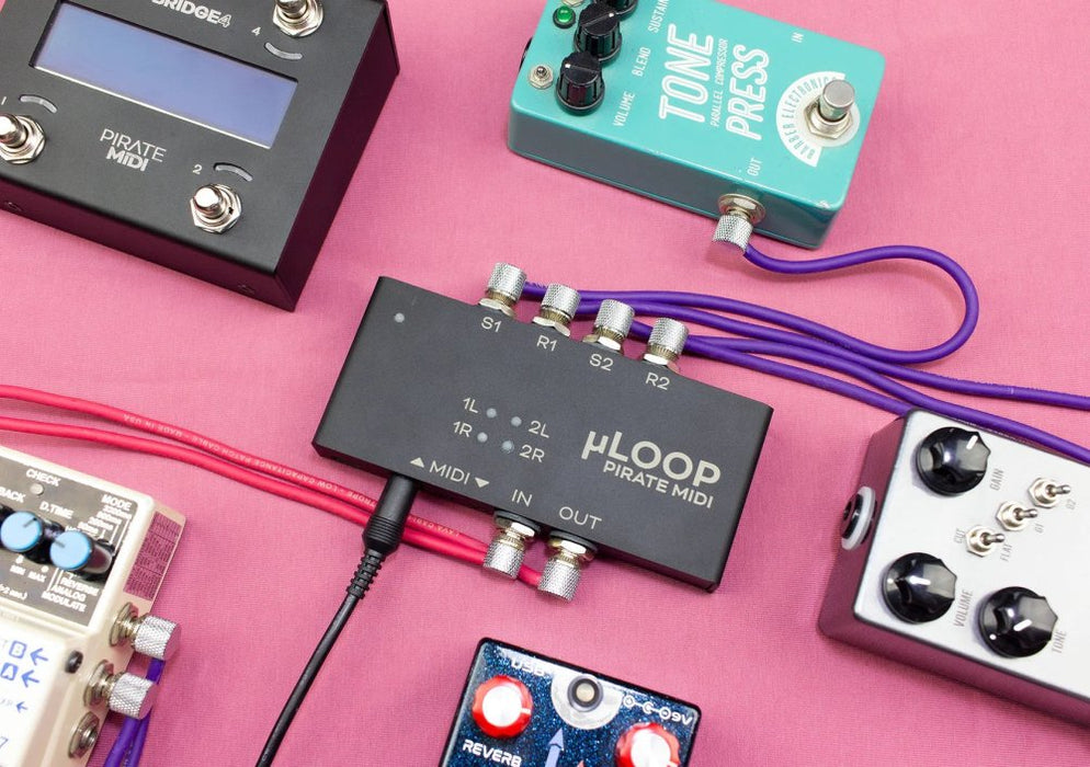 Pirate MIDI | uLoop | 4 Channel Bypass & MIDI Interface () - Gsus4