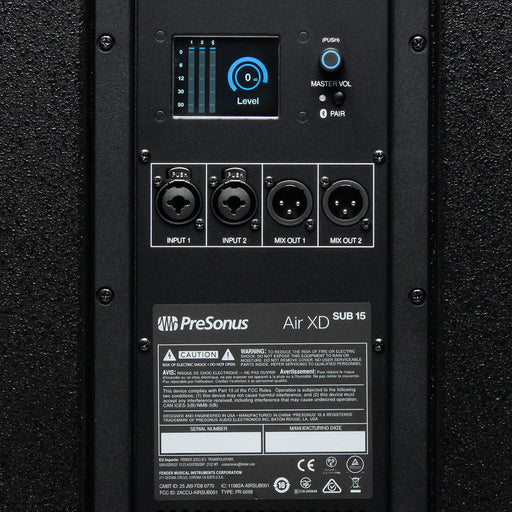 PreSonus | Air XD SUB15 | 15" 2000W Active Subwoofer (PRE-AIRXDSUB15) - Gsus4