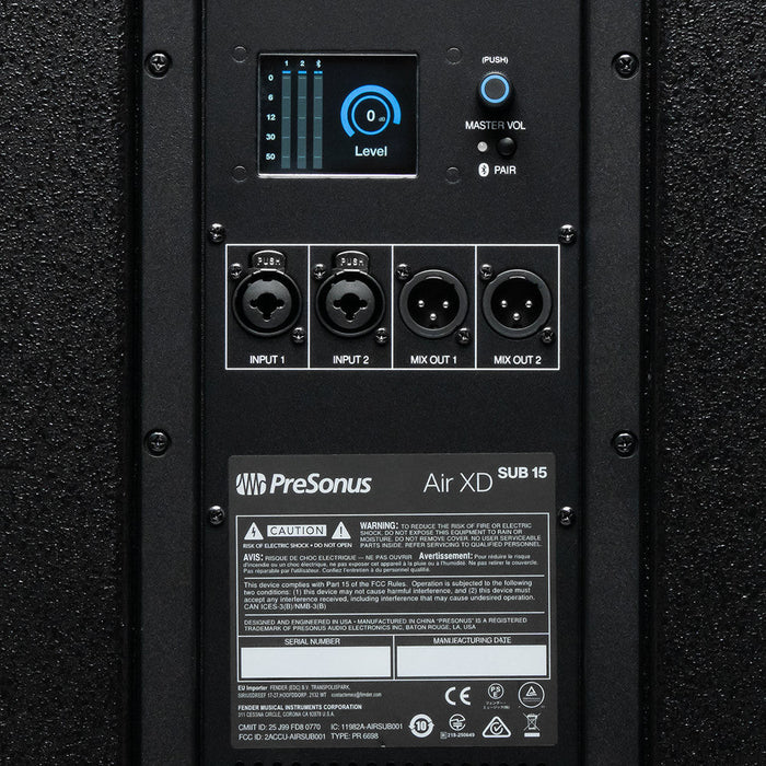 PreSonus | Air XD SUB15 | 15" 2000W Active Subwoofer (PRE-AIRXDSUB15) - Gsus4
