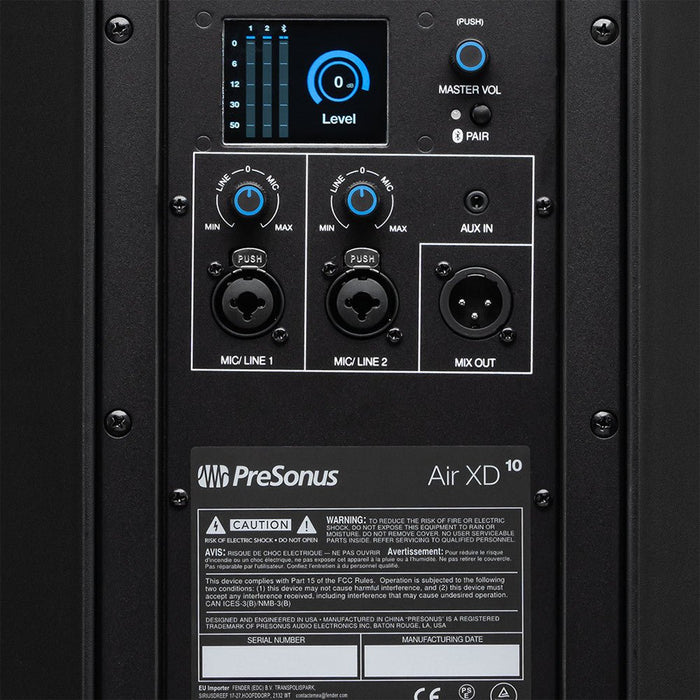 PreSonus | Air XD10 | 1500W 10" Active Speaker | w/ Bluetooth & DSP (PRE-AIRXD10) - Gsus4