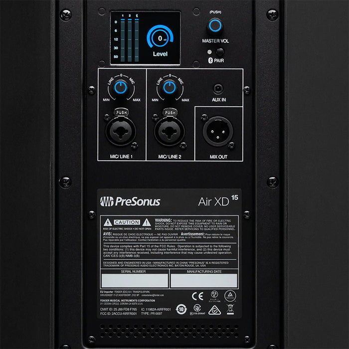PreSonus | Air XD15 | 1500W 15" Active Speaker | w/ Bluetooth & DSP (PRE-AIRXD15) - Gsus4
