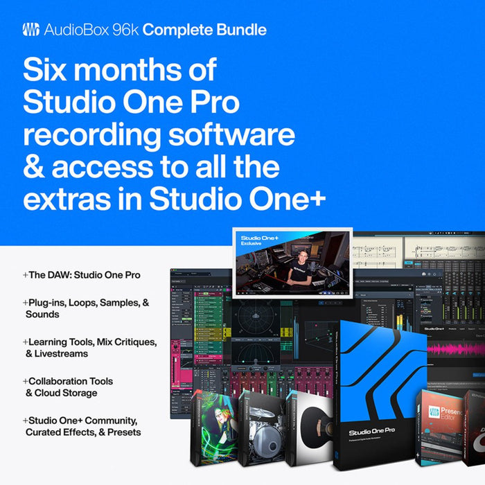 PreSonus | Audiobox USB96 Complete Bundle (PRE - AB - USB96 - CB) - Gsus4