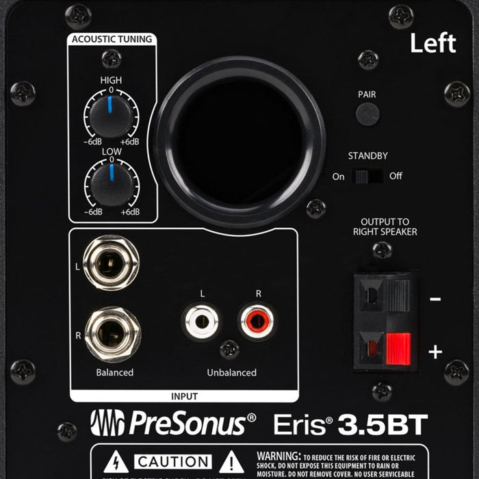 PreSonus | Eris 3.5BT | 2nd Gen | Studio Monitors w/ Bluetooth | Pair (PRE - ERIS - 35BT) - Gsus4