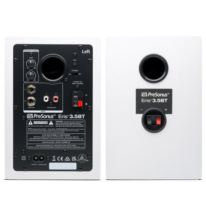 PreSonus | Eris 3.5BT | White | Studio Monitors w/ Bluetooth | Pair (PRE - ERIS - 35BTW) - Gsus4