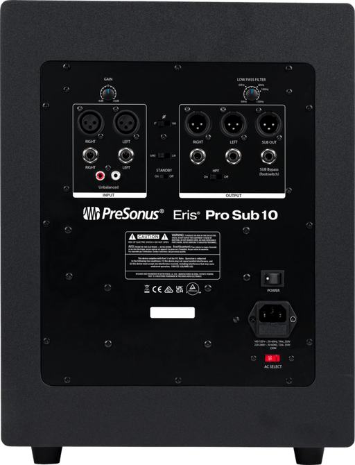 PreSonus | Eris Pro 10 | Active Subwoofer | Single (PRE - ERIS - PROSUB10) - Gsus4
