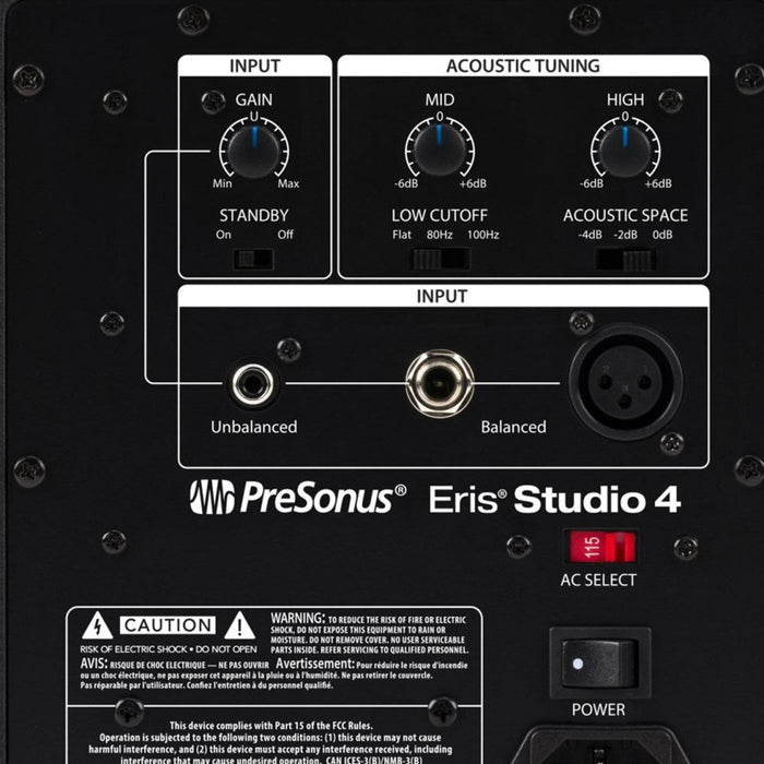 PreSonus | Eris Studio 4 | 4.5" Studio Monitor | Single (PRE - ERIS - ST4) - Gsus4