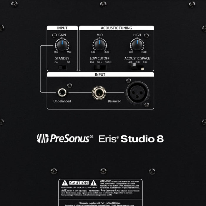 PreSonus | Eris Studio 8 | 8" Studio Monitor | Single (PRE - ERIS - ST8) - Gsus4