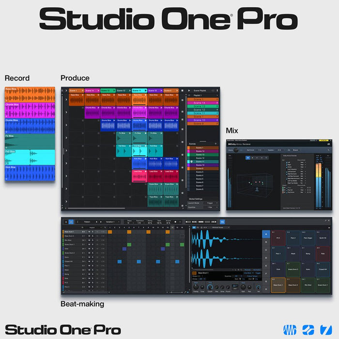 PreSonus | Studio One 7 Professional | Perpetual License & 12 Month Pro+ Subscription (PRE - S1 - P7+12M) - Gsus4