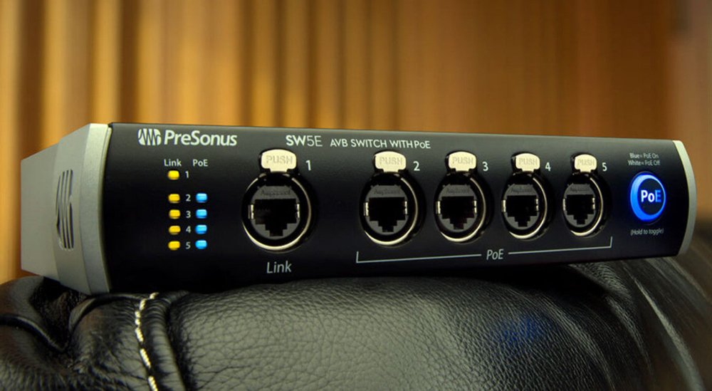 PreSonus | SW5E | 5 - Port AVB Switch W/ PoE (PRE - SL - SW5E) - Gsus4