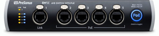 PreSonus | SW5E | 5 - Port AVB Switch W/ PoE (PRE - SL - SW5E) - Gsus4