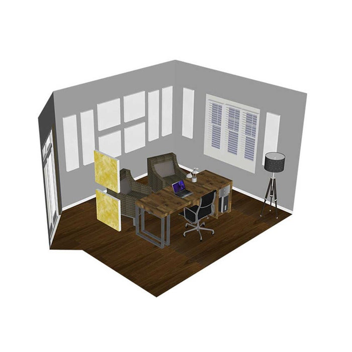 Primacoustic | Clarity Room Kit | 6x Control Cube & 6x Control Columns Acoustic Panels (White, Paintable) (RA - CLARITY - PT) - Gsus4