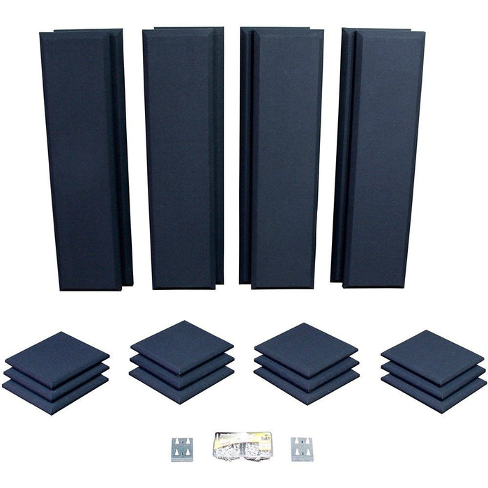 Primacoustic | London 10 Room Kit | 20 - Pack - 12 Scatter Blocks 8 Control Columns Acoustic Panels (Black) (RA - LONDON - 10 - BK) - Gsus4