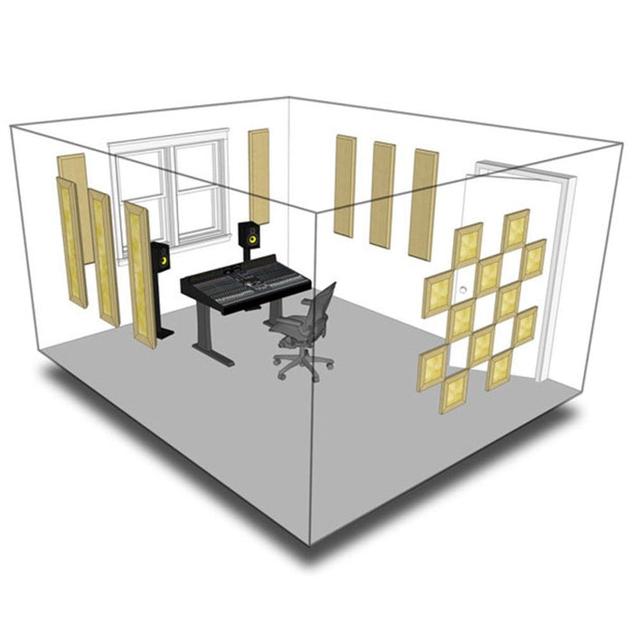 Primacoustic | London 10 Room Kit | 20 - Pack - 12 Scatter Blocks 8 Control Columns Acoustic Panels (Grey) (RA - LONDON - 10 - GR) - Gsus4