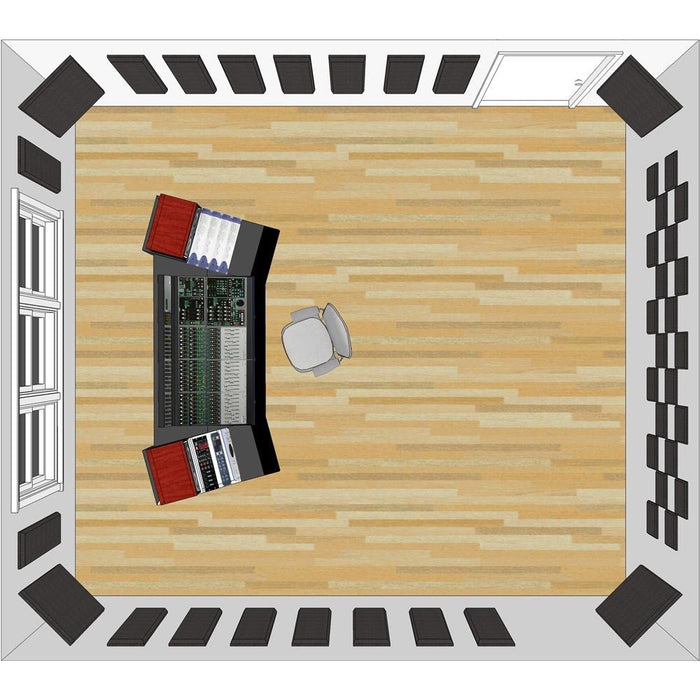 Primacoustic | London 16 Room Kit | 24x Blocks 16x Columns 4x Broadband Acoustic Panels (Grey) (RA - LONDON - 16 - GR) - Gsus4
