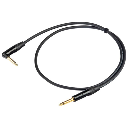 Proel Challenger 3m Black Instrument Cable 6.3mm – 6.3mm Angled Jack (CHL120LU5) - Gsus4
