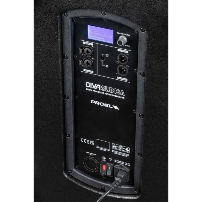 Proel DIVA SUB 18 A Powered 18″ Subwoofer (DIVASUB18A) - Gsus4