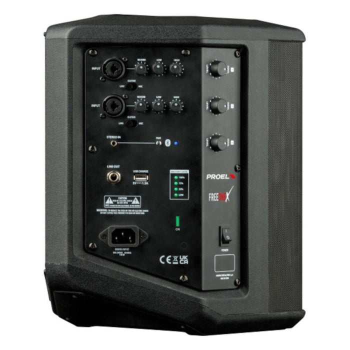 Proel Free One X Portable PA Speaker - Black (FREEONEX) - Gsus4