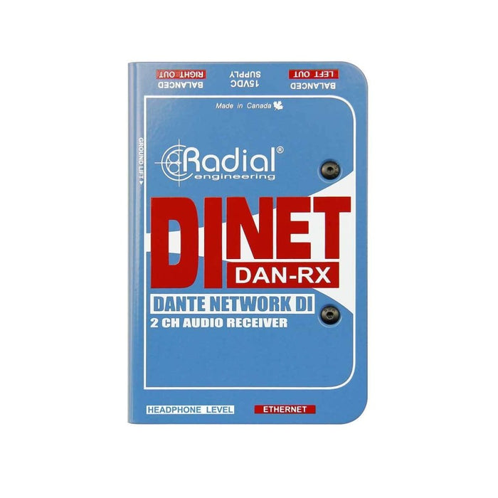 Radial | DiNET DAN - RX | Dante Enabled DI Receiver (RA - DAN - RX) - Gsus4