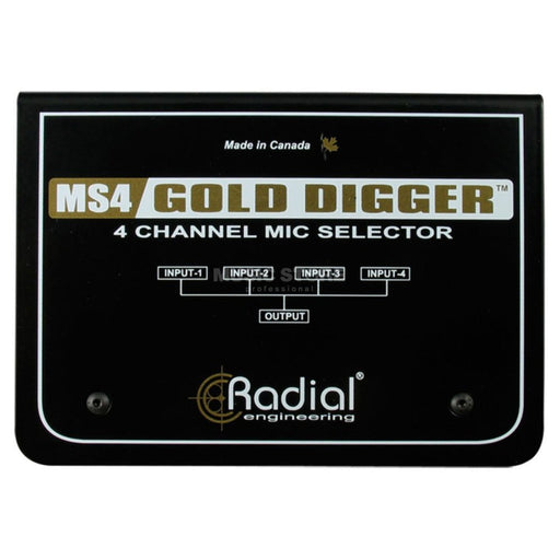 Radial | Gold Digger | 4 - Channel Mic Selector (RA - GOLDDIGGER) - Gsus4