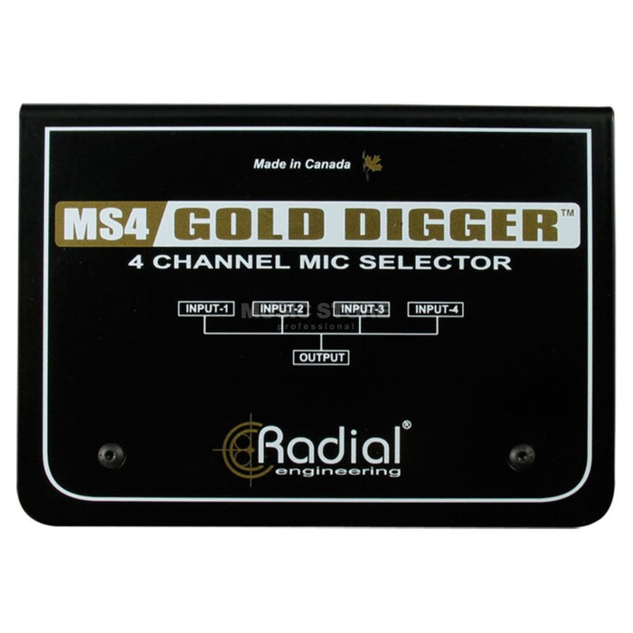Radial | Gold Digger | 4 - Channel Mic Selector (RA - GOLDDIGGER) - Gsus4
