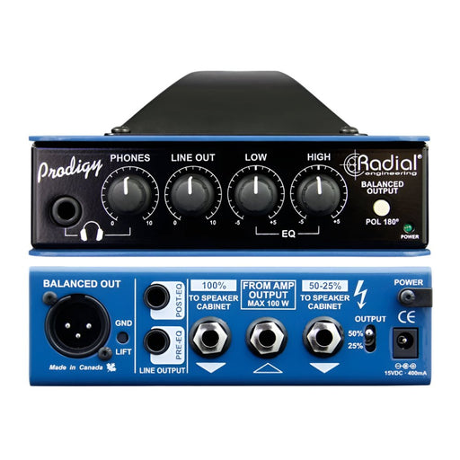 Radial | HEADLOAD Podigy | Guitar Amp Load Box w/ Builtin JDX & EQ (RA - HEADLOAD - PROD) - Gsus4