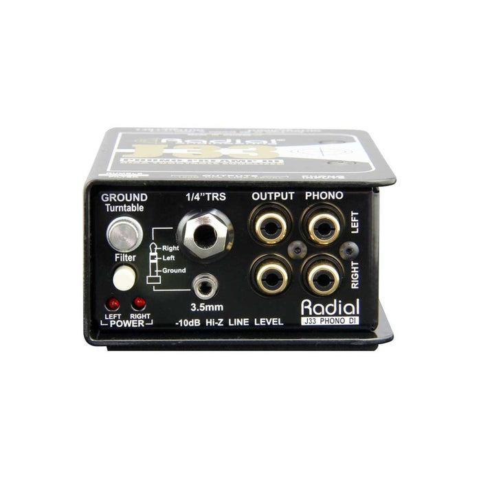 Radial | J33 | Stereo RIAA Turntable Phono Preamp / DI (RA - J33) - Gsus4