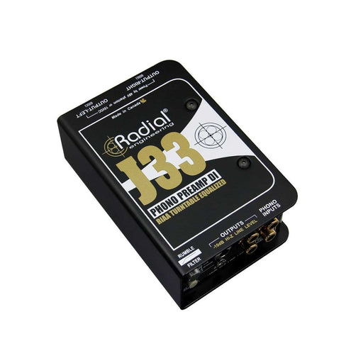 Radial | J33 | Stereo RIAA Turntable Phono Preamp / DI (RA - J33) - Gsus4