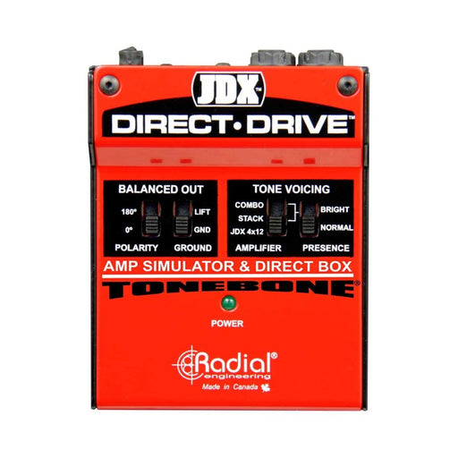 Radial | JDX Direct - Drive | Guitar amp simulator with 3 amp settings and balanced DI out (RA - JDX - DIR - DRIVE) - Gsus4