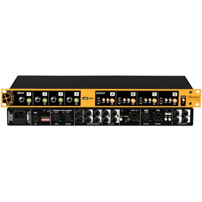 Radial | JX44 V2 | Concert Touring Guitar, Amp & FX Signal Manager (RA - JX44 - V2) - Gsus4