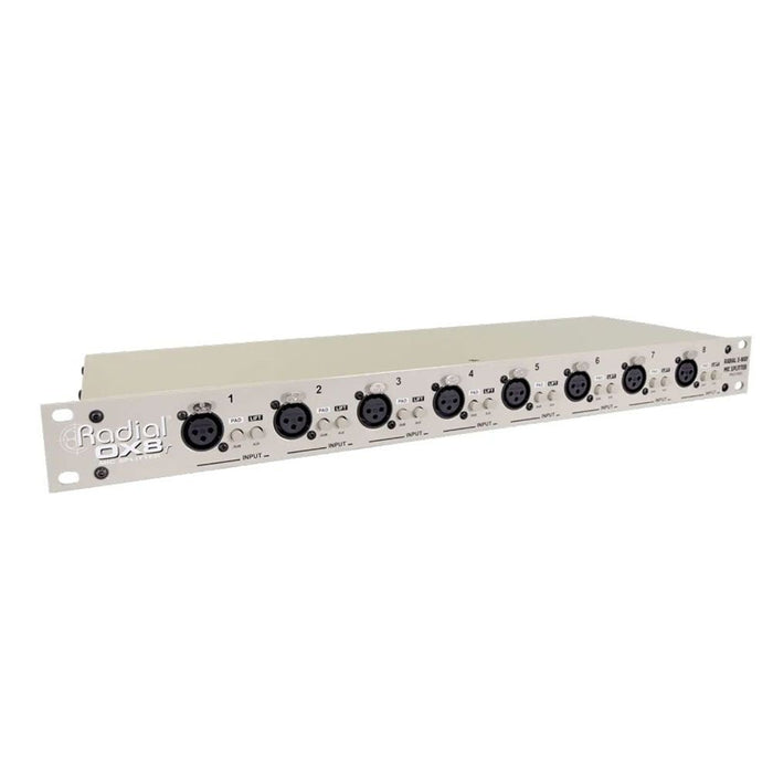 Radial | OX8 - R | 8 - Ch 3 - Way Mic Splitter | w/ Eclipse Transformers (RA - OX8 - R) - Gsus4