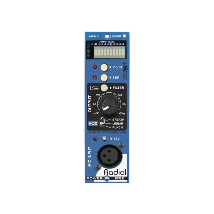 Radial | PowerPre | 500 Series | Mic Preamp Module (RA - POWERPRE - 500) - Gsus4