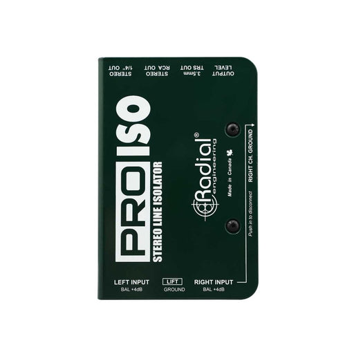 Radial | Pro - ISO | Passive Stereo Line Isolator | +4dB To - 10dB Unbalanced (RA - PRO - ISO) - Gsus4
