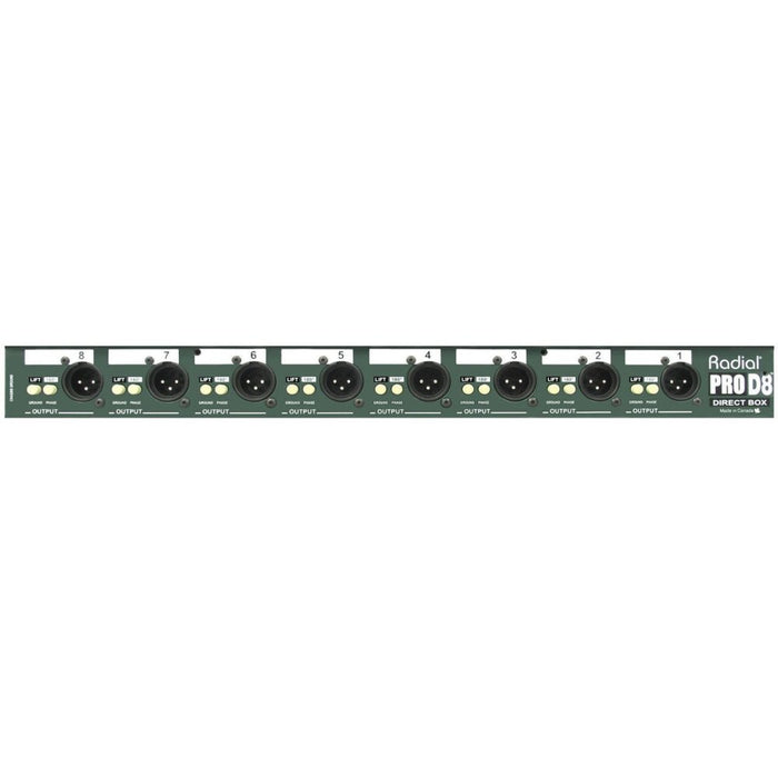 Radial | ProD8 | 8 - Ch Rackmount Passive DI (RA - PROD8) - Gsus4