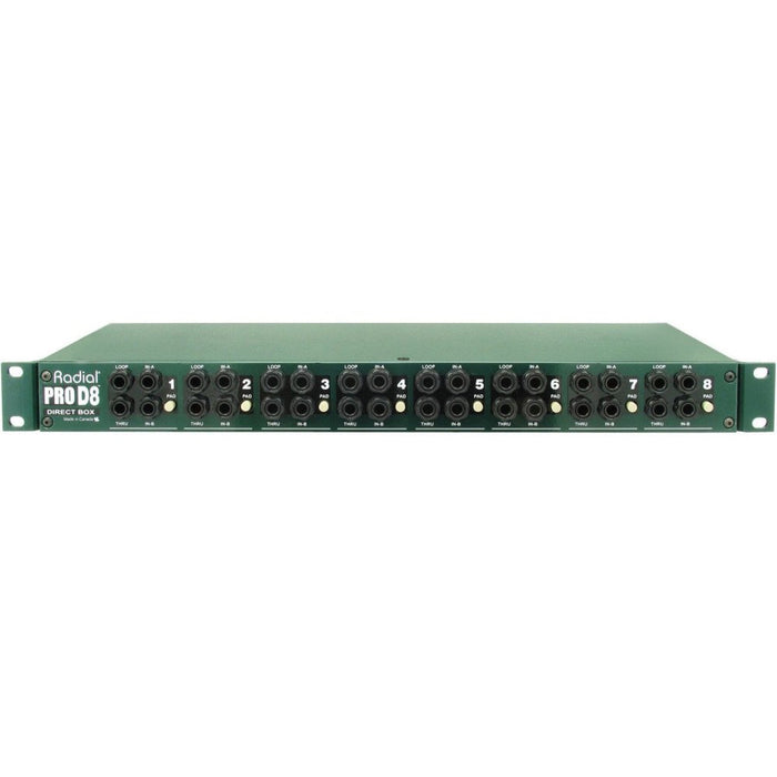 Radial | ProD8 | 8 - Ch Rackmount Passive DI (RA - PROD8) - Gsus4