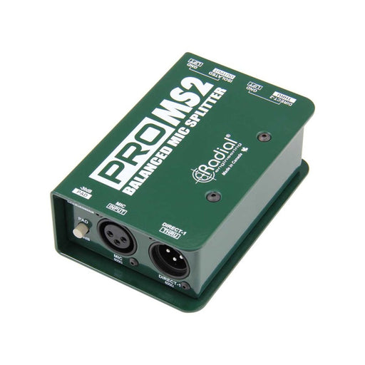 Radial | ProMS2 | Passive 2 - Way Mic Splitter | 1 Input & 2 Outputs w/ 1x Eclipse Isolated Output (RA - PRO - MS2) - Gsus4